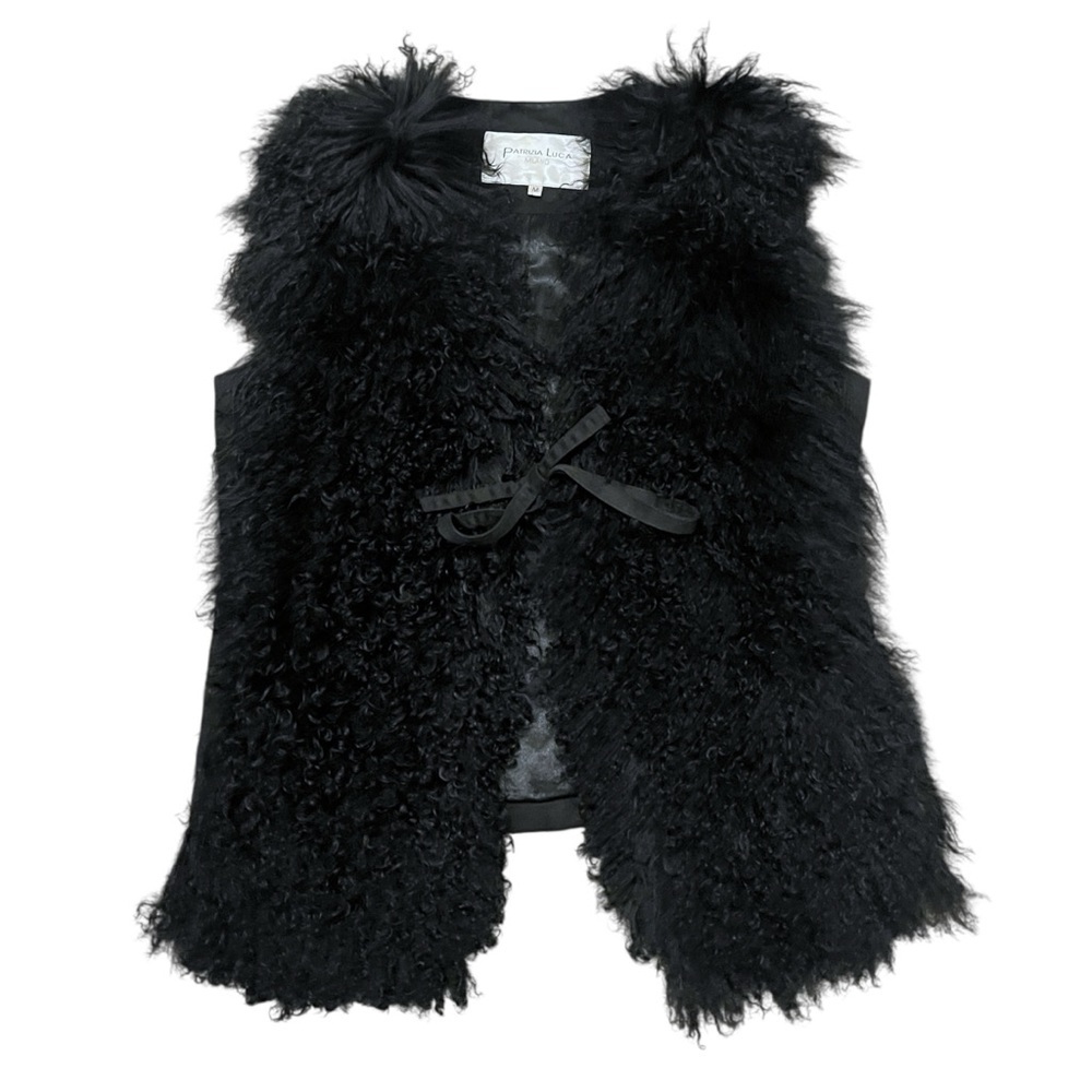 Vintage Patrizia Luca Mongolian Curly Fur Vest